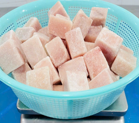 Frozen marlin cube, Skinless,Boneless (Makaira indica) Size: 35-40 grs/Pieces thumb