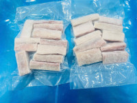 Frozen Mahi Mahi shreds Skin-on, bone less thumb