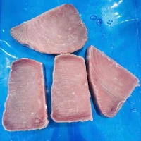 Frozen tuna steak, Skinless,Boneless (Thunnus albacares) Size 60/70 grs/pc thumb