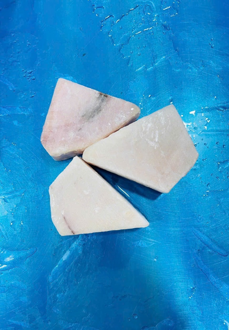 Frozen swordfish steak cut from loin Skinless,Boneless