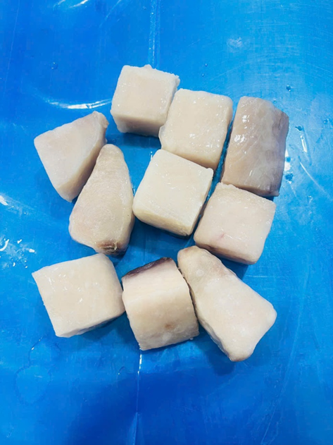 Frozen wahoo cube Skinless Boneless (Acanthocybium solandri) Size: 35-40 grs/Pieces