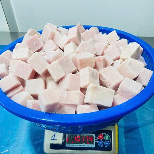 Frozen Swordfish Cube, Skinless, Boneless (Xiphias Gladius) Size: 25-50 grs/pc