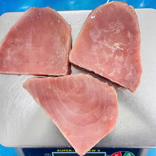 Frozen tuna steak, Skinless,Boneless (Thunnus albacares) Size 60/70 grs/pc